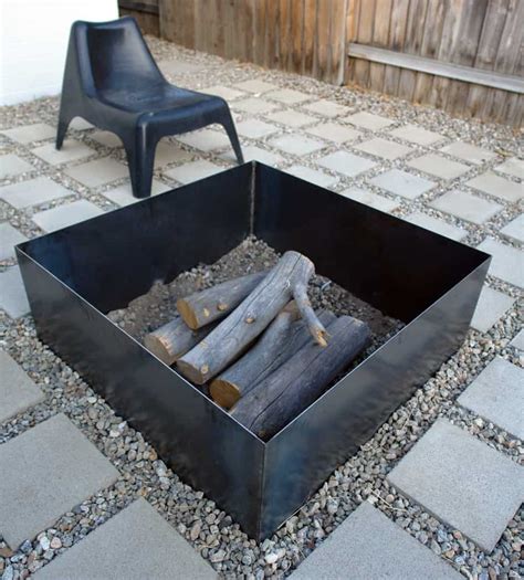 fire pit sheet metal|homemade diy metal fire pit.